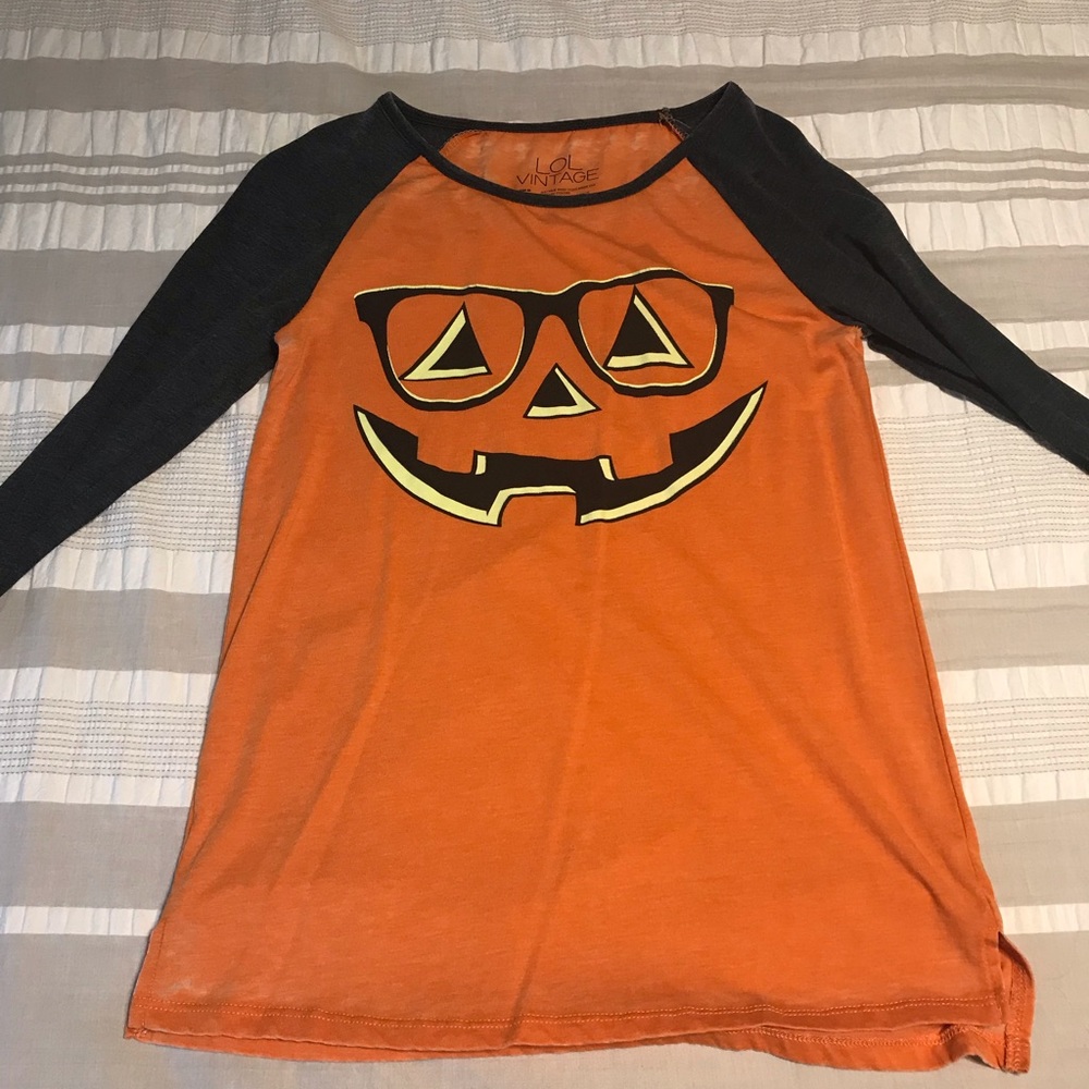Halloween baseball tee